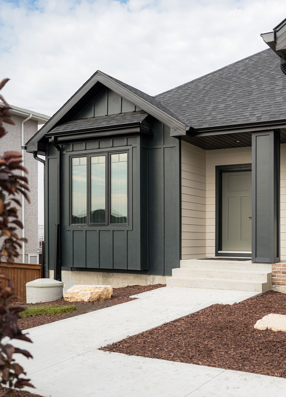 Home exterior street view. 